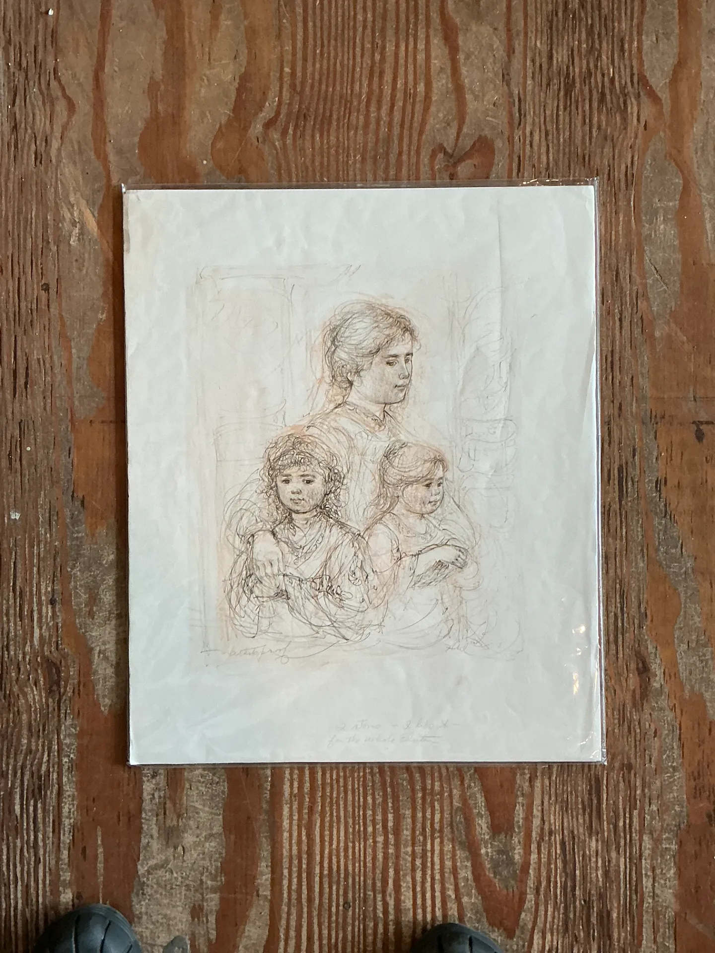 Hibble Vintage Family Portrait Lithograph — additional photo 5