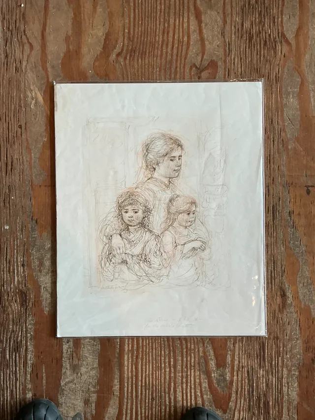 Hibble Vintage Family Portrait Lithograph — additional photo 5