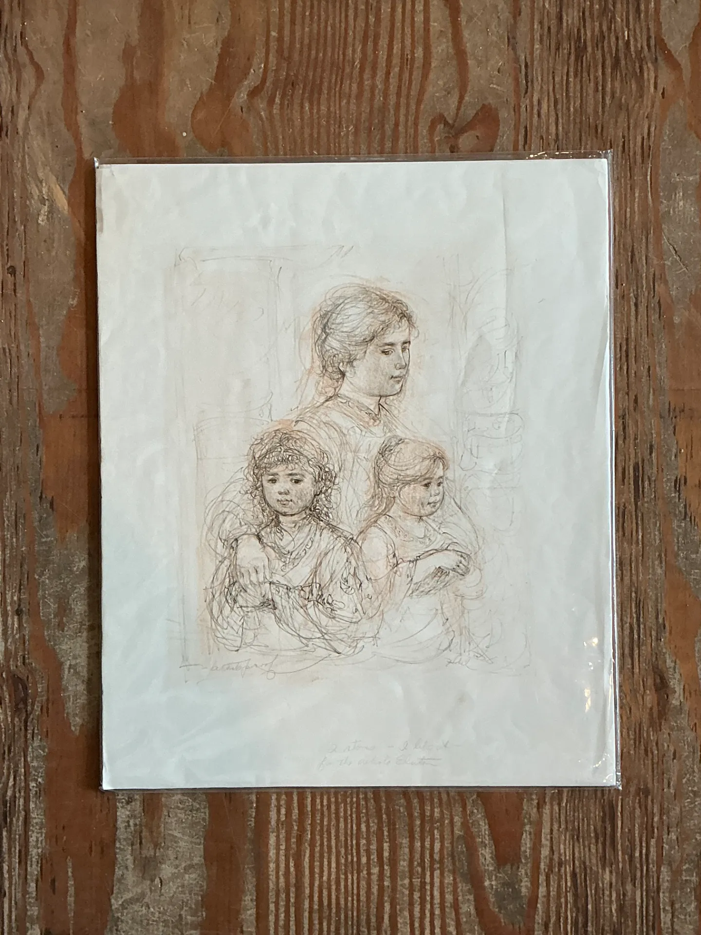 Hibble Vintage Family Portrait Lithograph — additional photo 7
