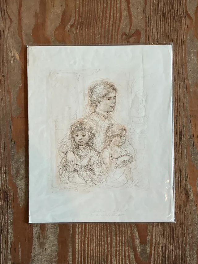 Hibble Vintage Family Portrait Lithograph — additional photo 7