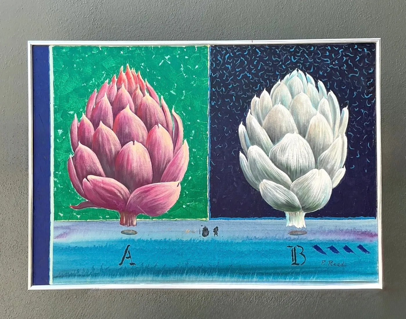 Peter Read Framed Artichoke Painting — additional photo 8