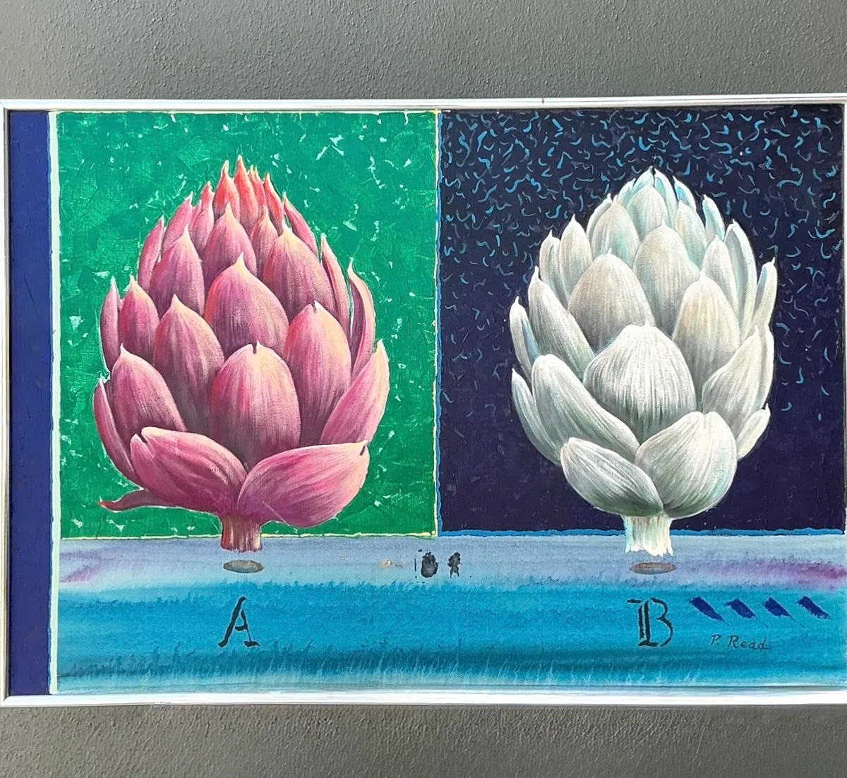 Peter Read Framed Artichoke Painting — additional photo 8