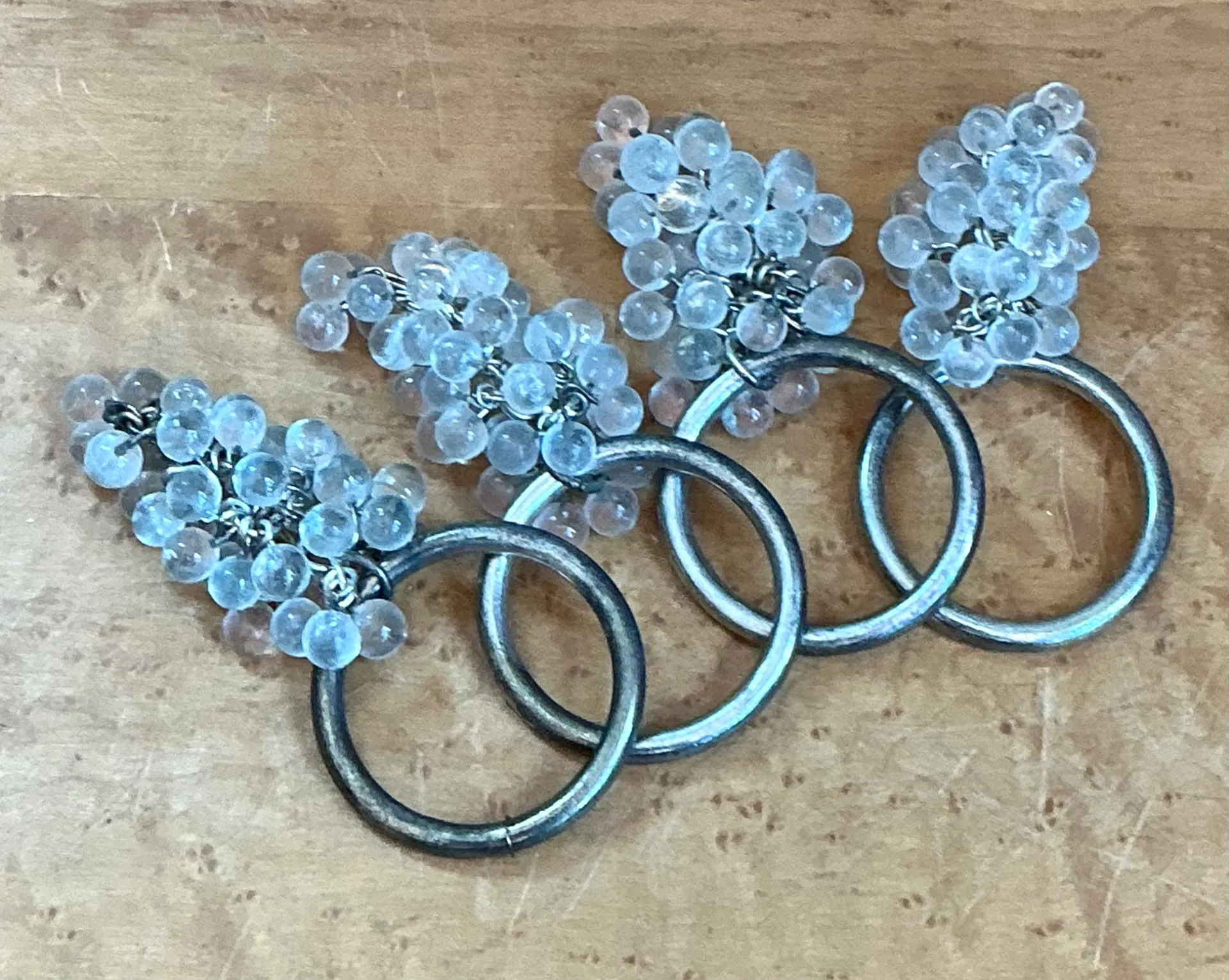 Vintage Glass Grape Cluster Napkin Rings — additional photo 3
