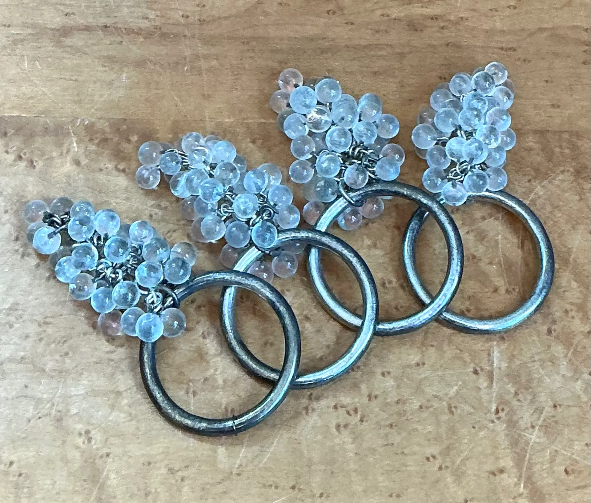 Vintage Glass Grape Cluster Napkin Rings — additional photo 4