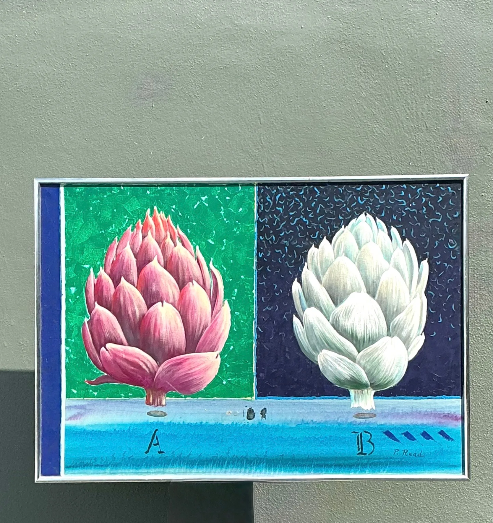 Peter Read Framed Artichoke Painting — additional photo 5