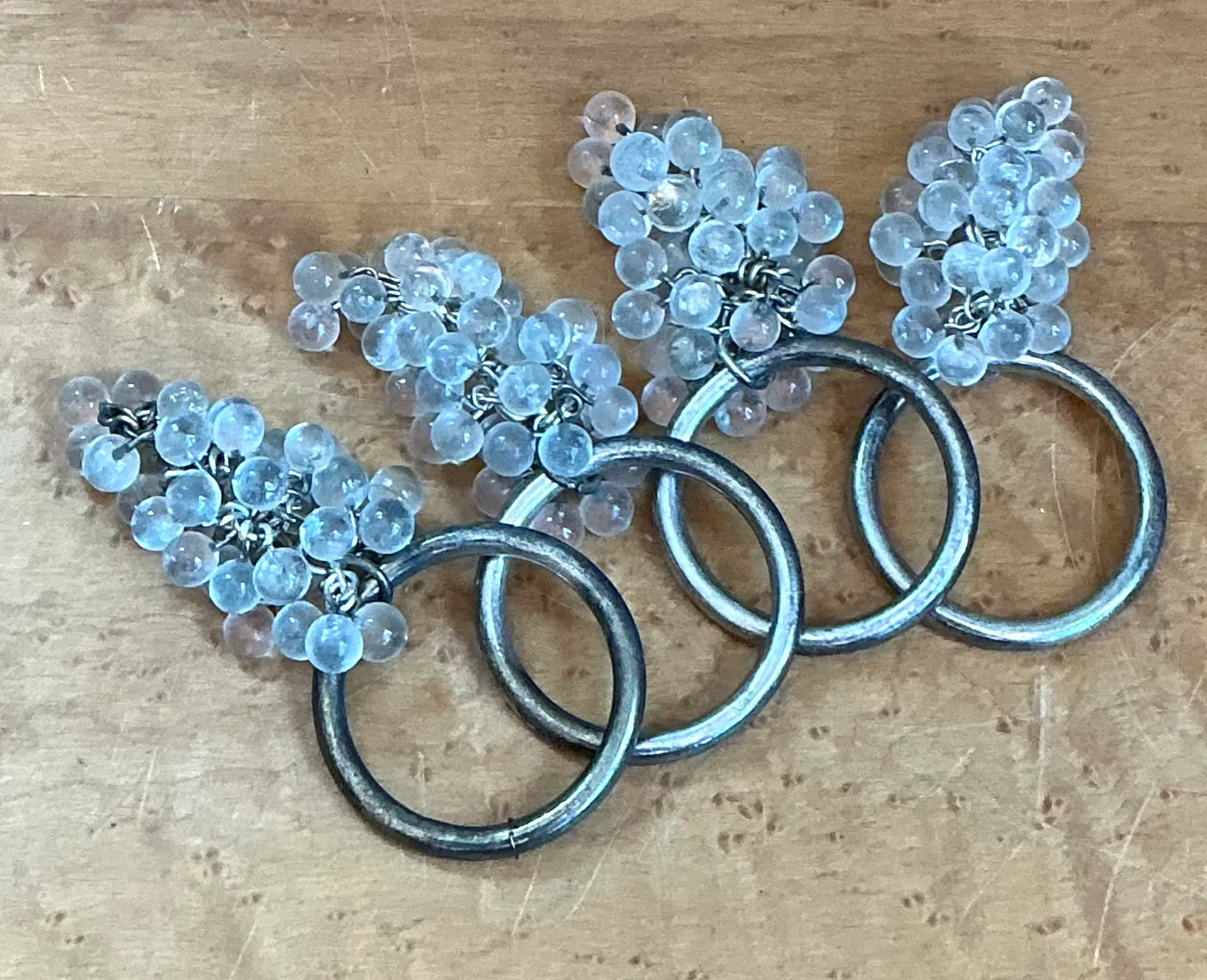 Vintage Glass Grape Cluster Napkin Rings — additional photo 7