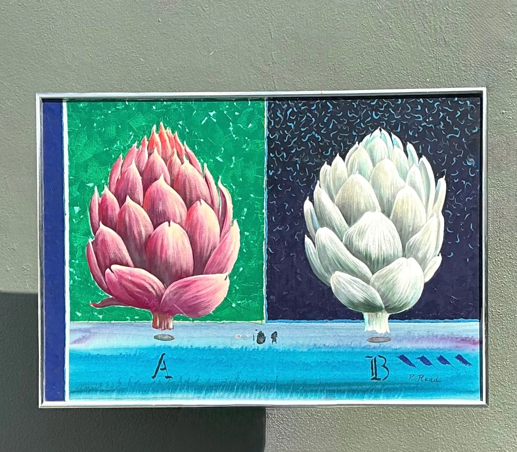 Peter Read Framed Artichoke Painting — additional photo 4