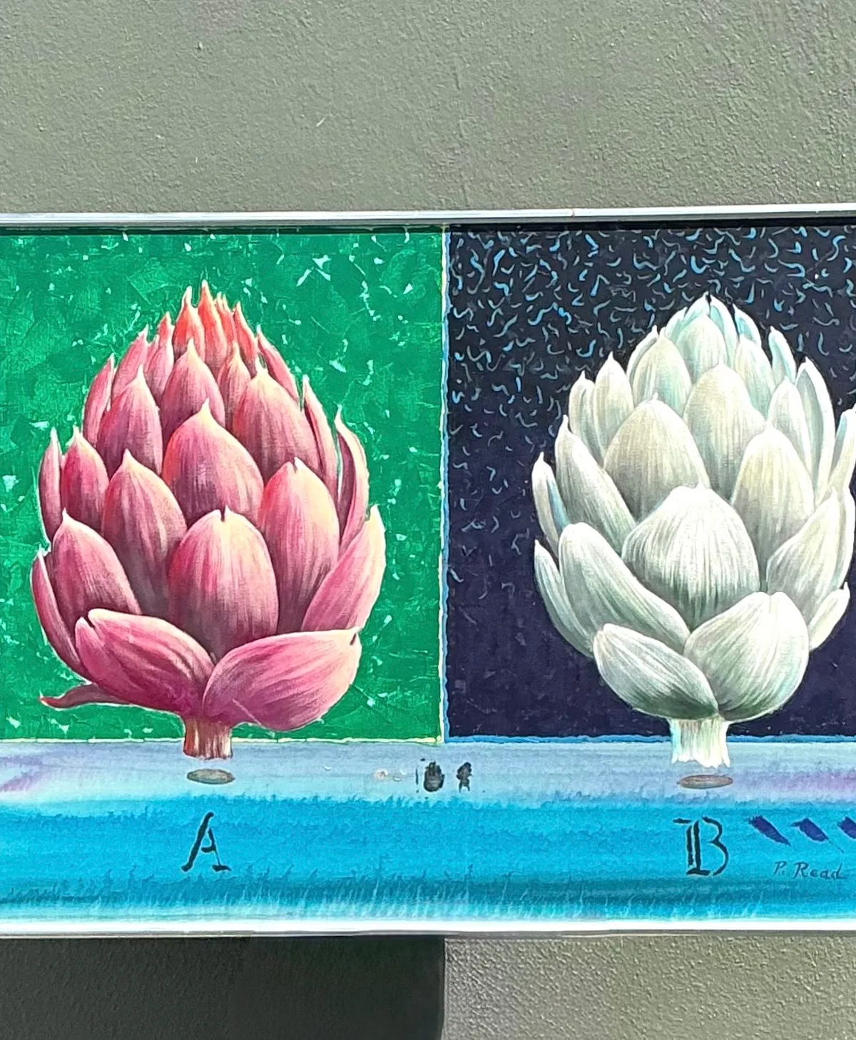 Peter Read Framed Artichoke Painting — additional photo 4