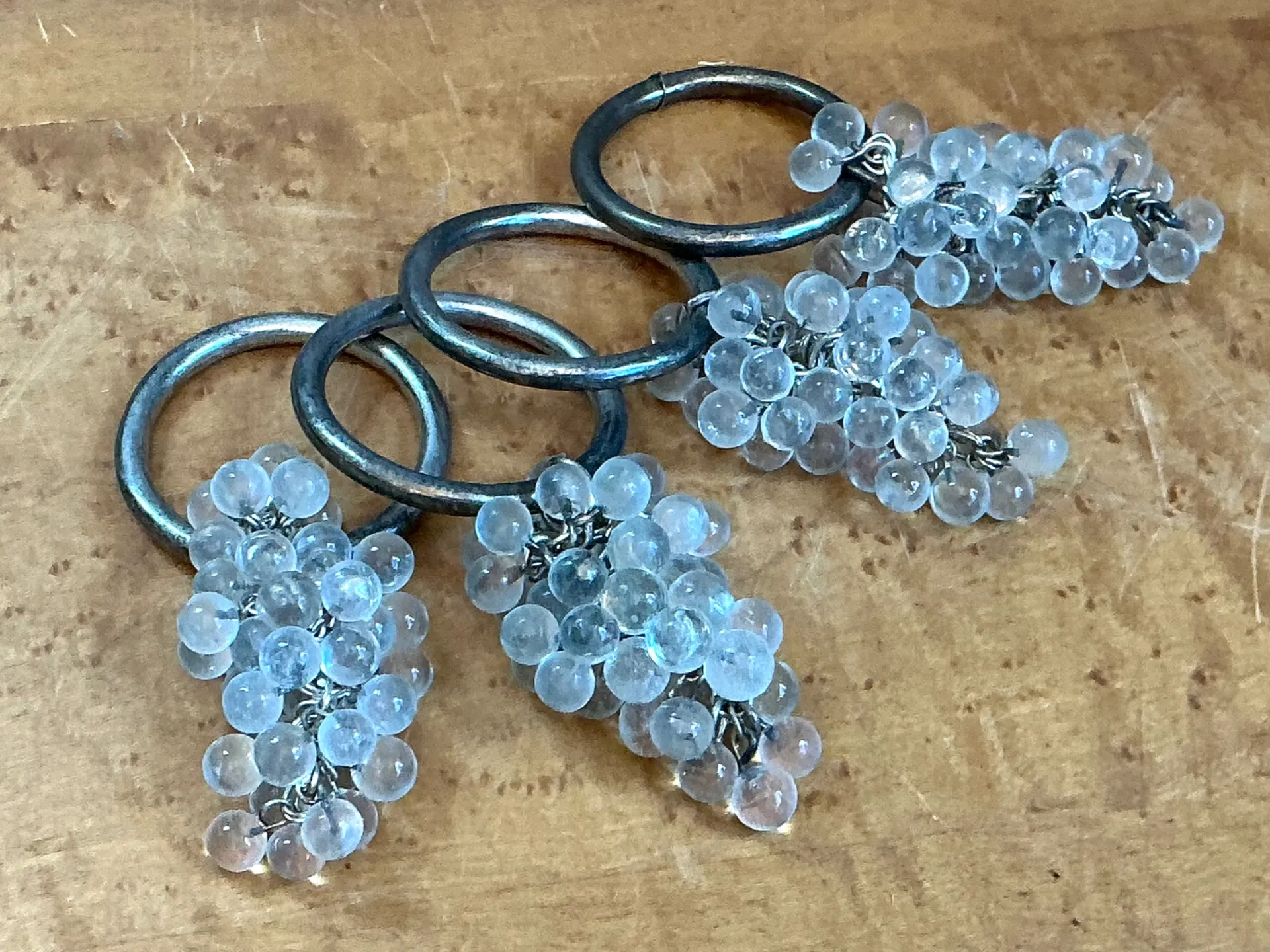 Vintage Glass Grape Cluster Napkin Rings — additional photo 5