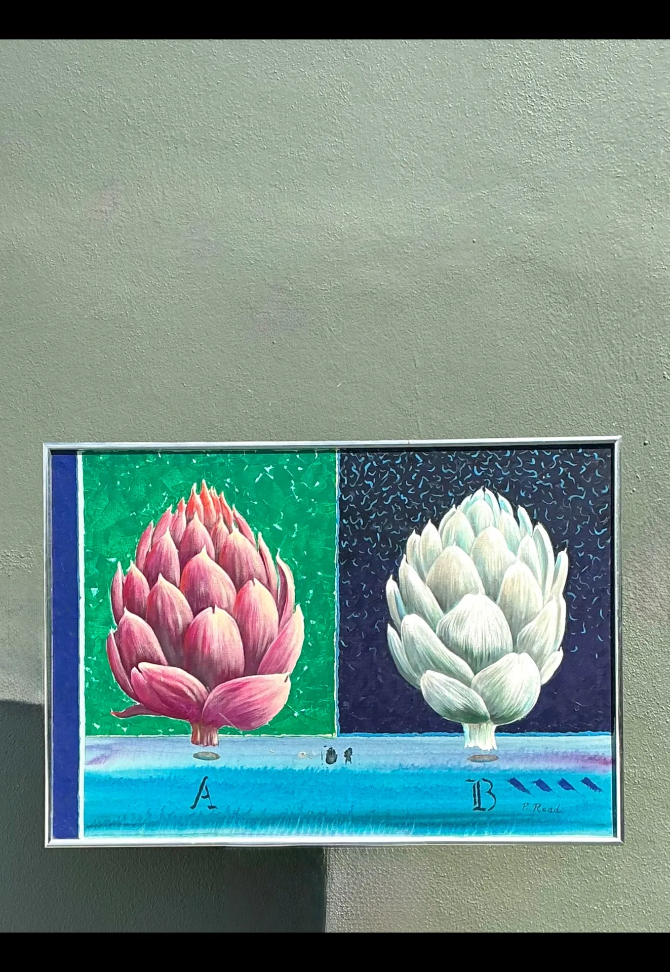 Peter Read Framed Artichoke Painting — additional photo 6