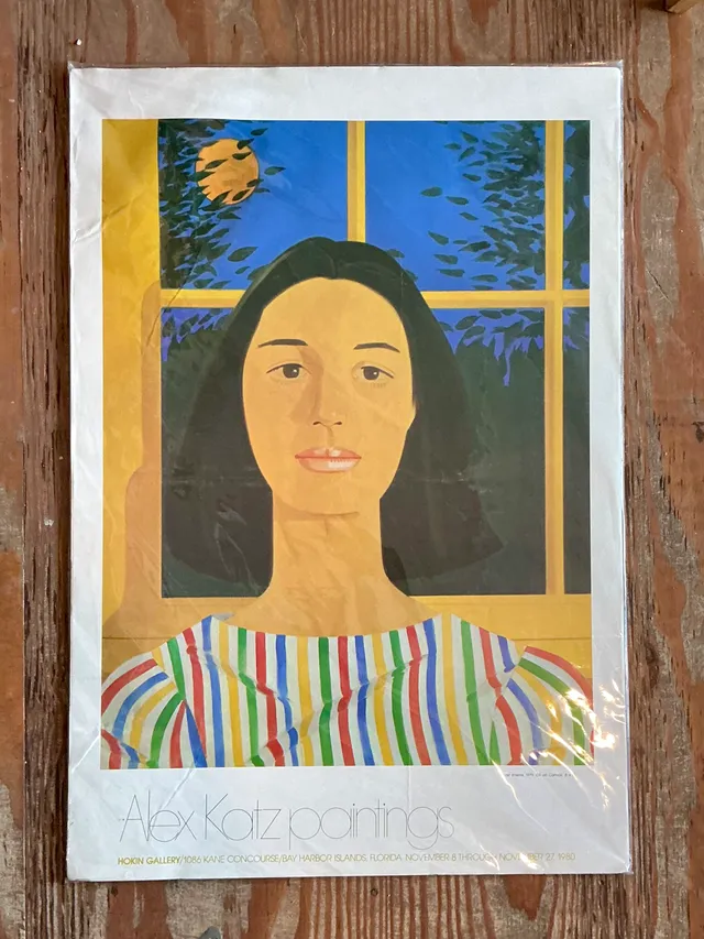 1980 Alex Katz Hokin Gallery Exhibition Poster — additional photo 1
