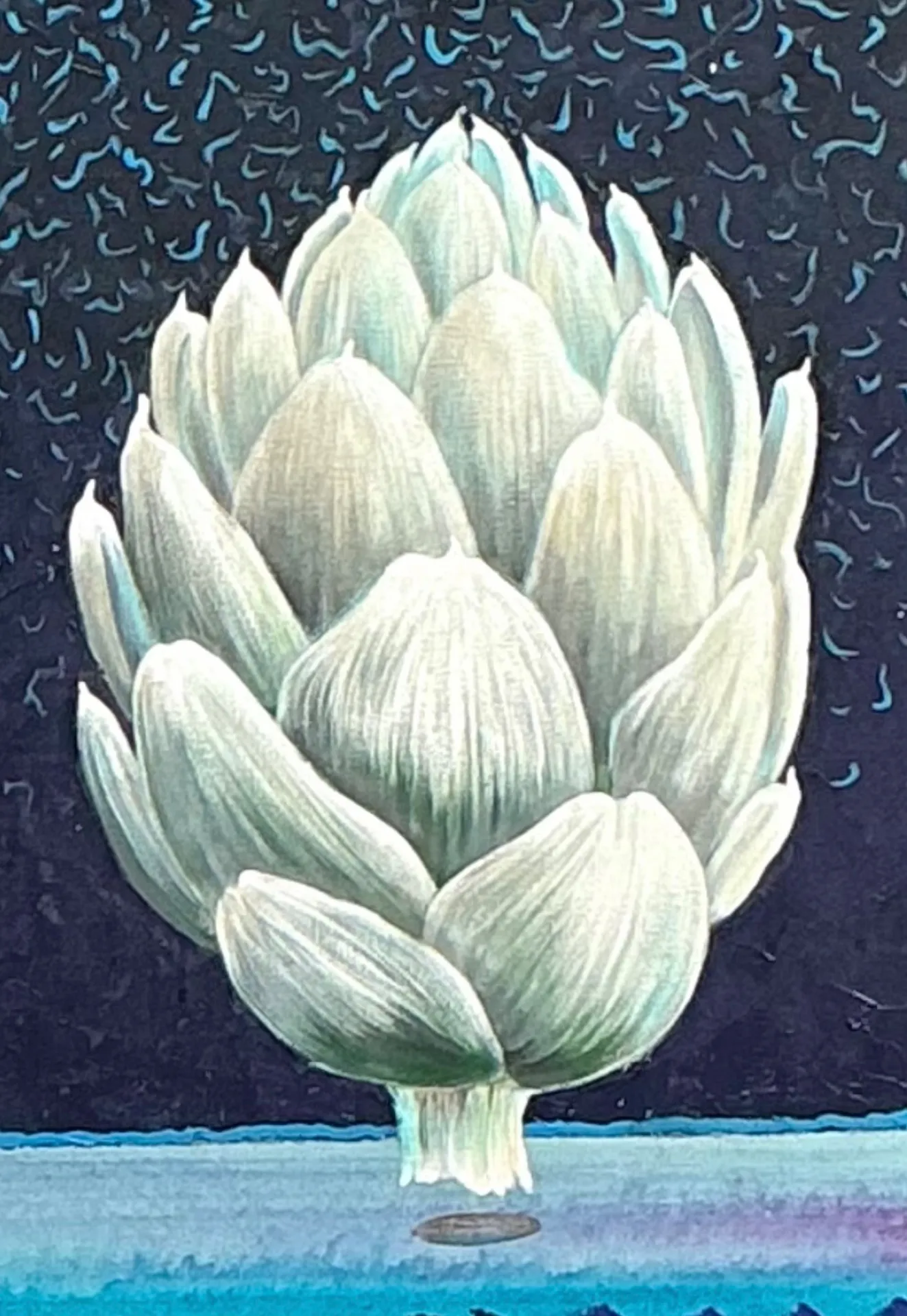 Peter Read Framed Artichoke Painting — additional photo 3