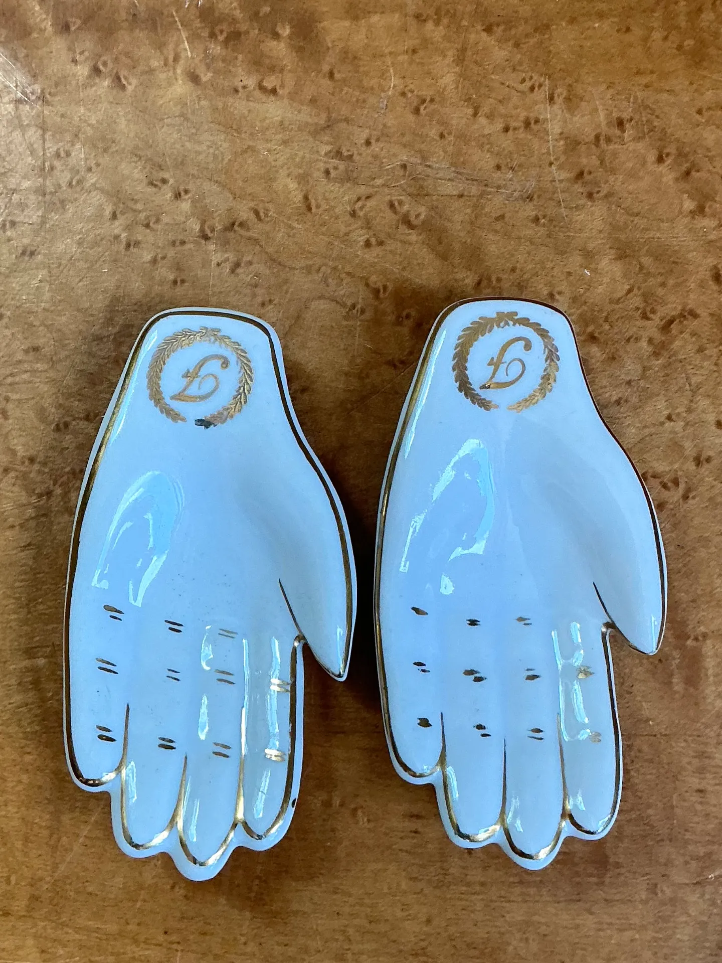 Vintage Styron China Porcelain Hand-Shaped Trinket Dishes — additional photo 5
