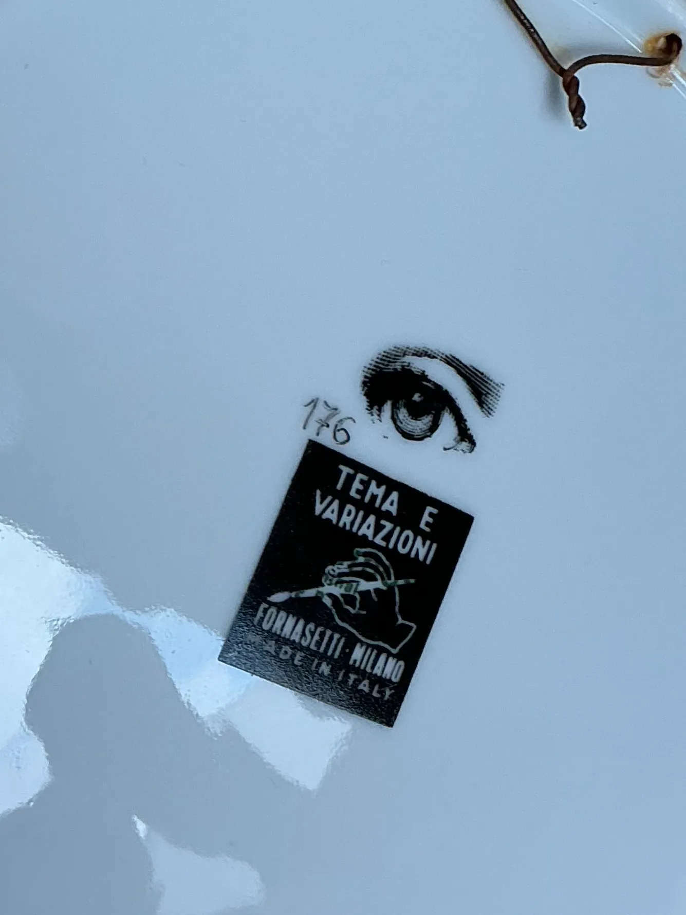 Fornasetti Tema e Variazioni Ceramic Plate — additional photo 4