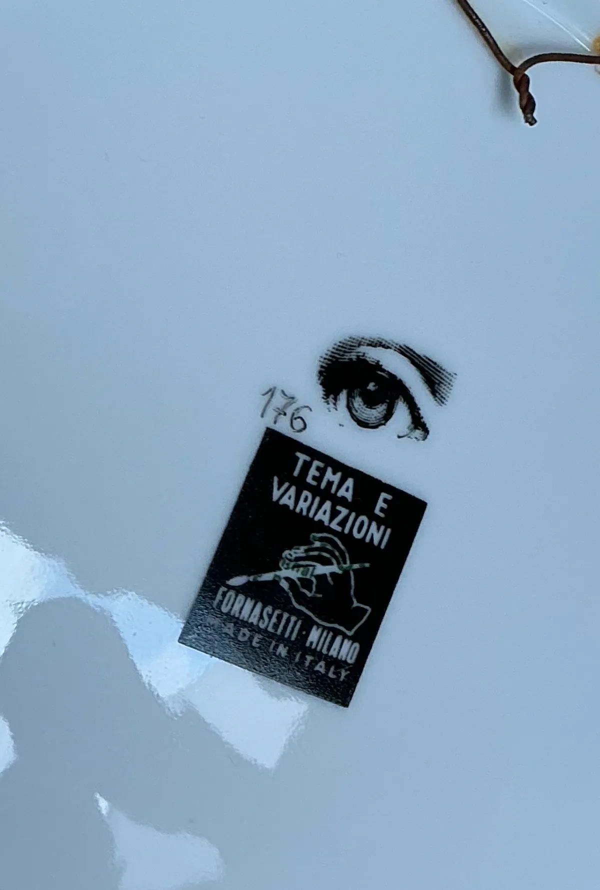 Fornasetti Tema e Variazioni Ceramic Plate — additional photo 4