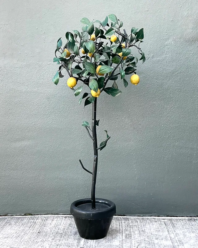Vintage Italian Painted Metal Lemon Tree — additional photo 8