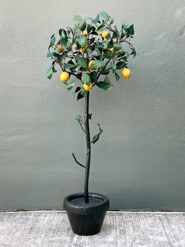 Vintage Italian Painted Metal Lemon Tree — additional photo 5