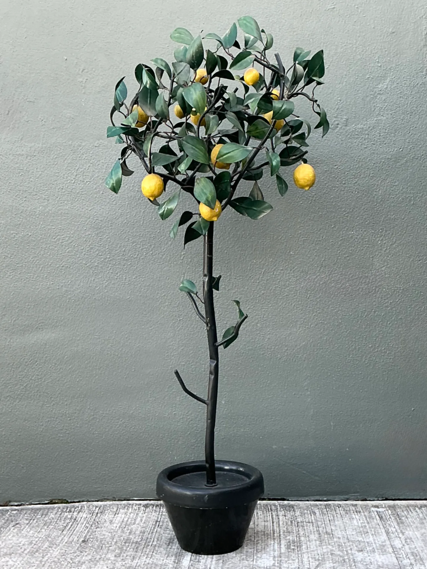 Vintage Italian Painted Metal Lemon Tree — additional photo 7