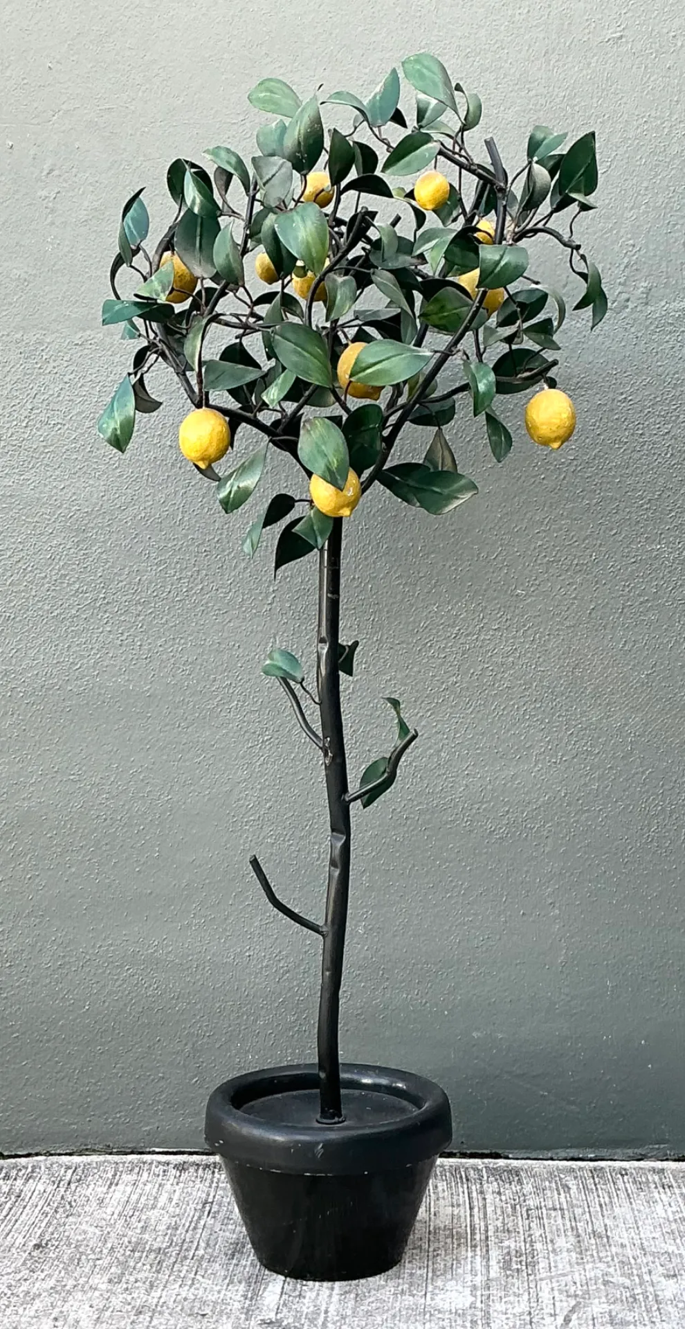 Vintage Italian Painted Metal Lemon Tree — additional photo 6