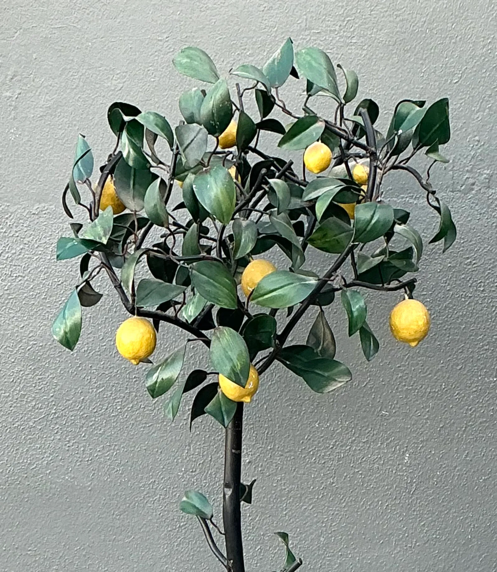 Vintage Italian Painted Metal Lemon Tree — additional photo 1