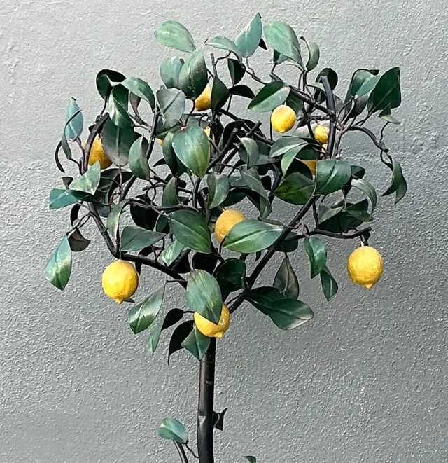 Vintage Italian Painted Metal Lemon Tree — additional photo 3