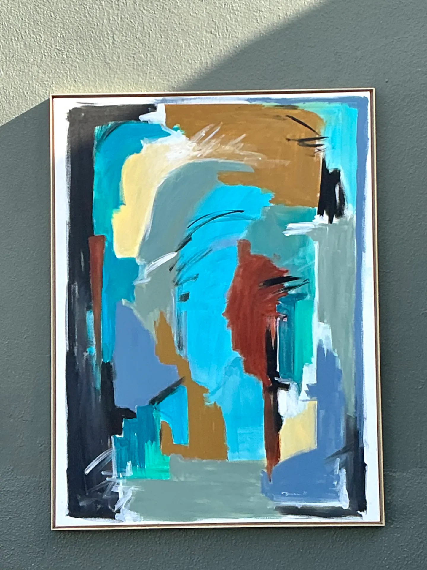 Vintage Original Abstract Oil On Canvas — additional photo 5
