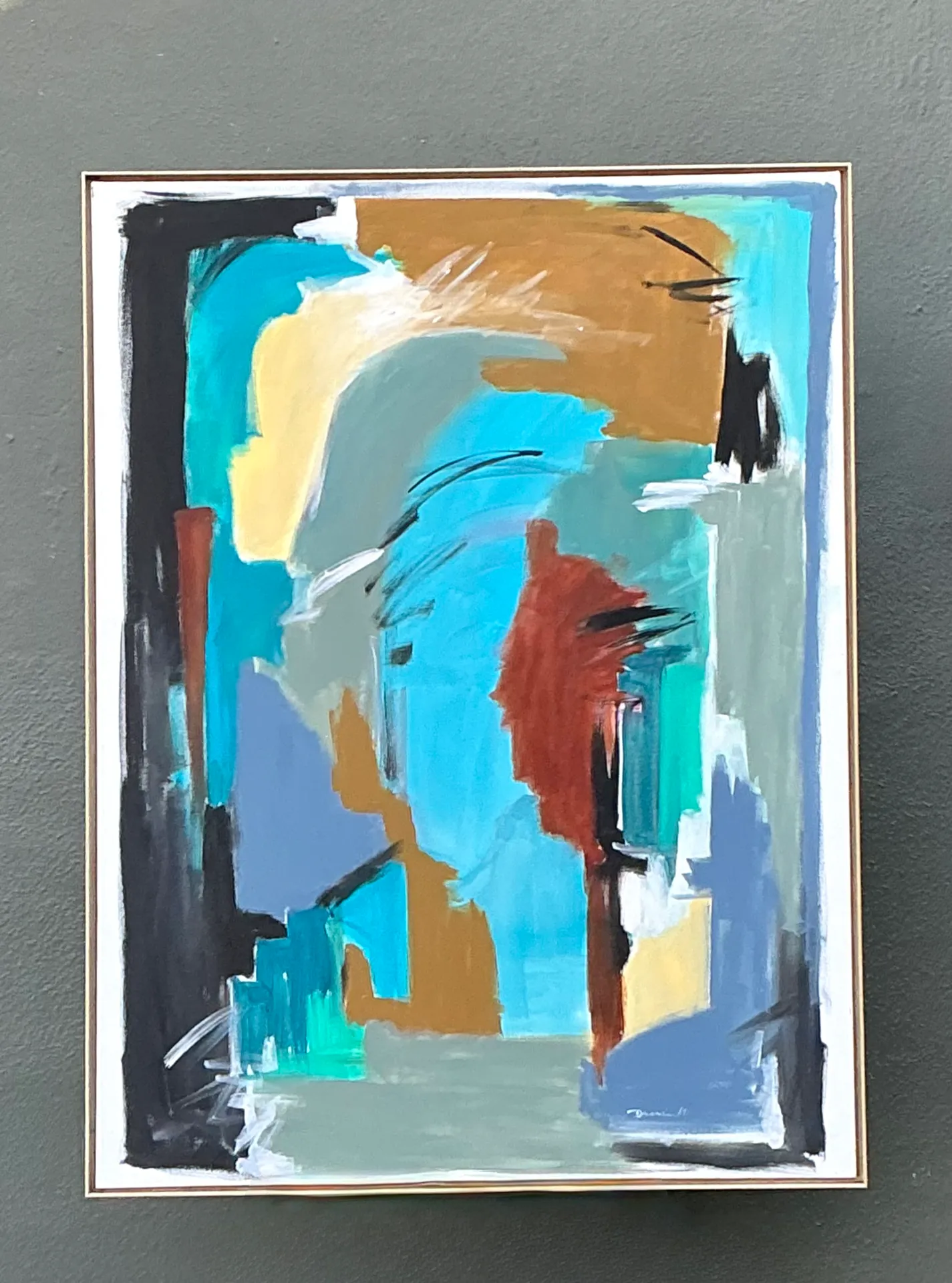 Vintage Original Abstract Oil On Canvas — additional photo 6