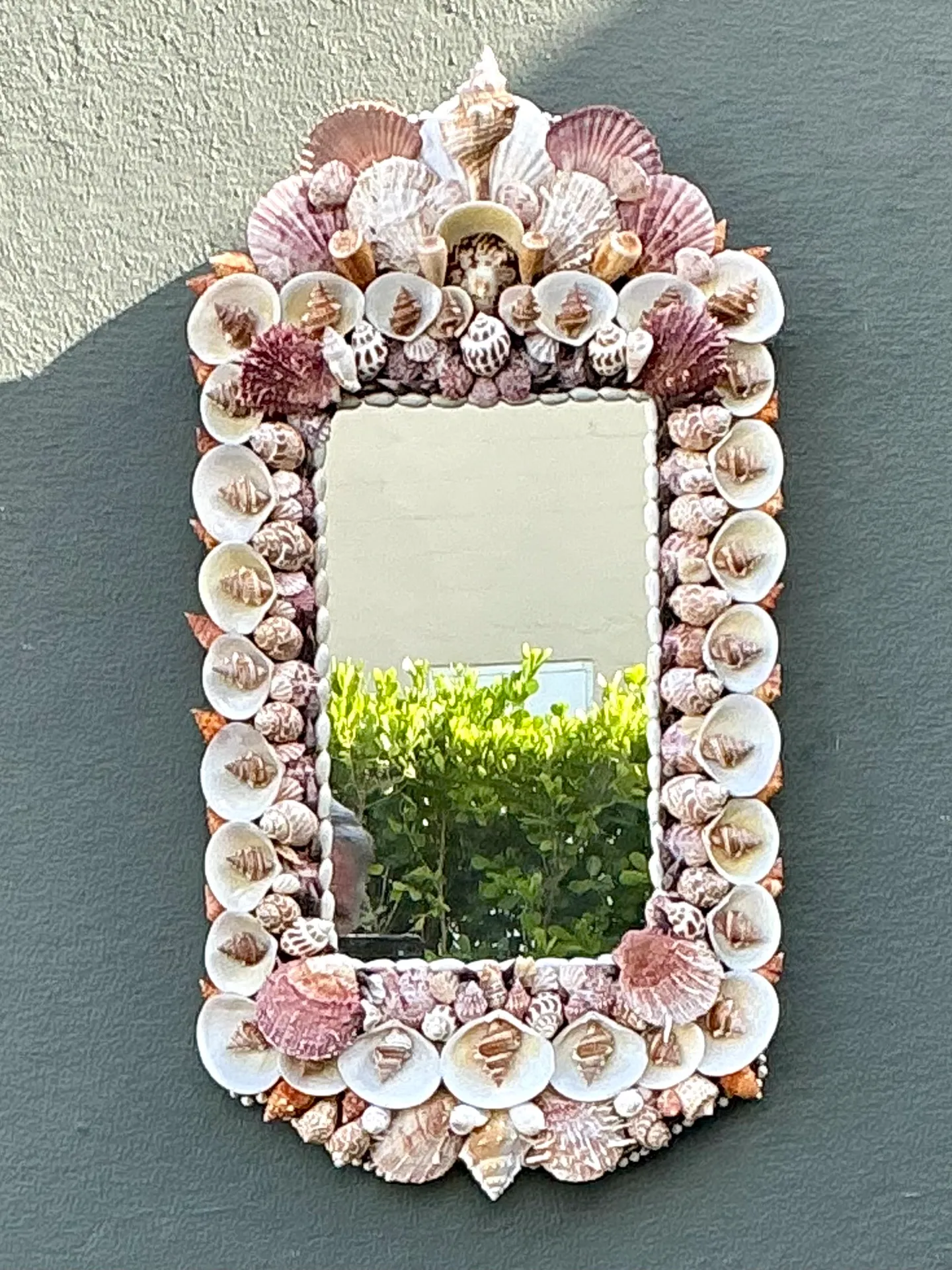 Vintage Shell Encrusted Mirror — additional photo 2