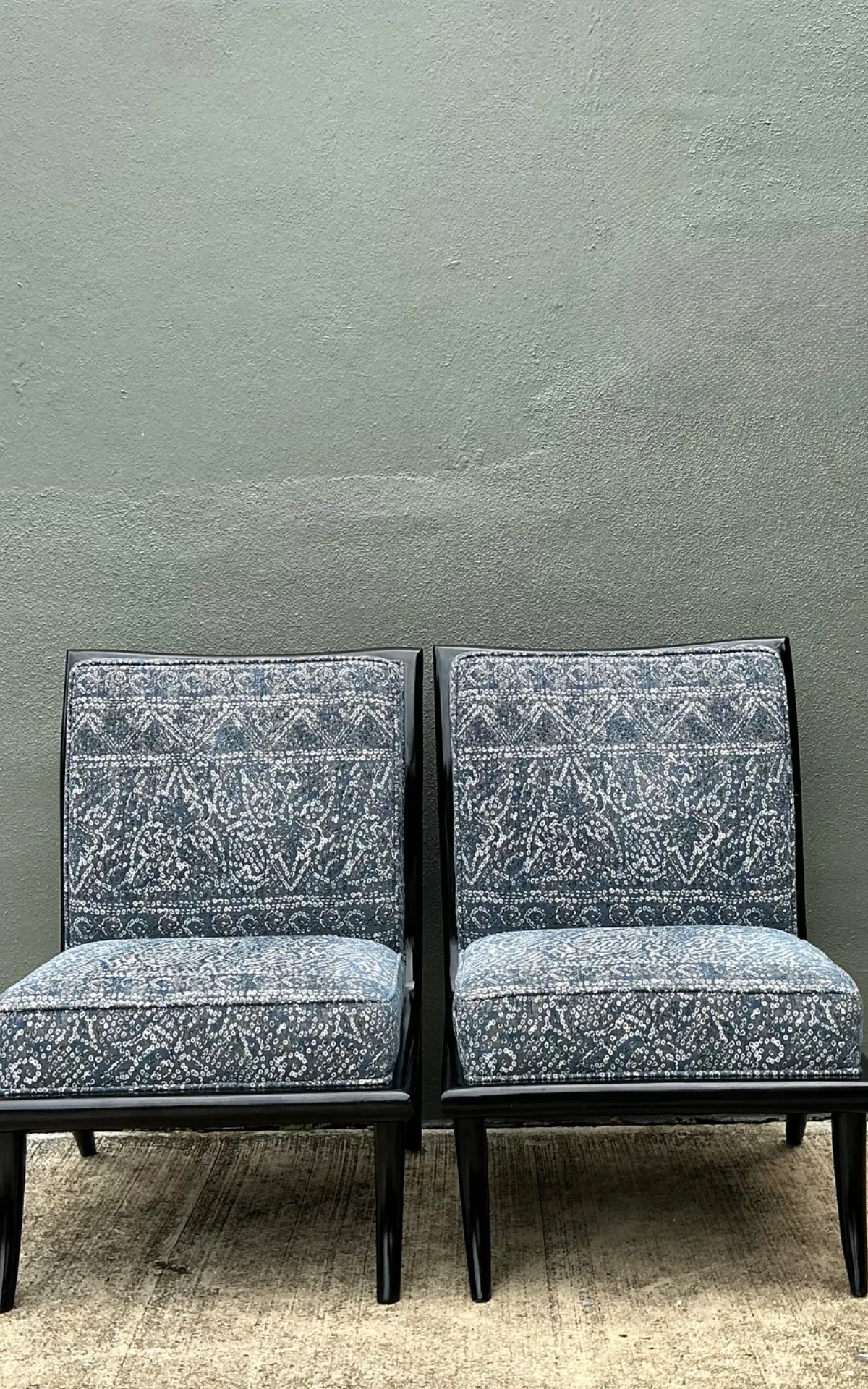 Vintage 1950s Slipper Chairs After Robsjohn Gibbings — additional photo 4