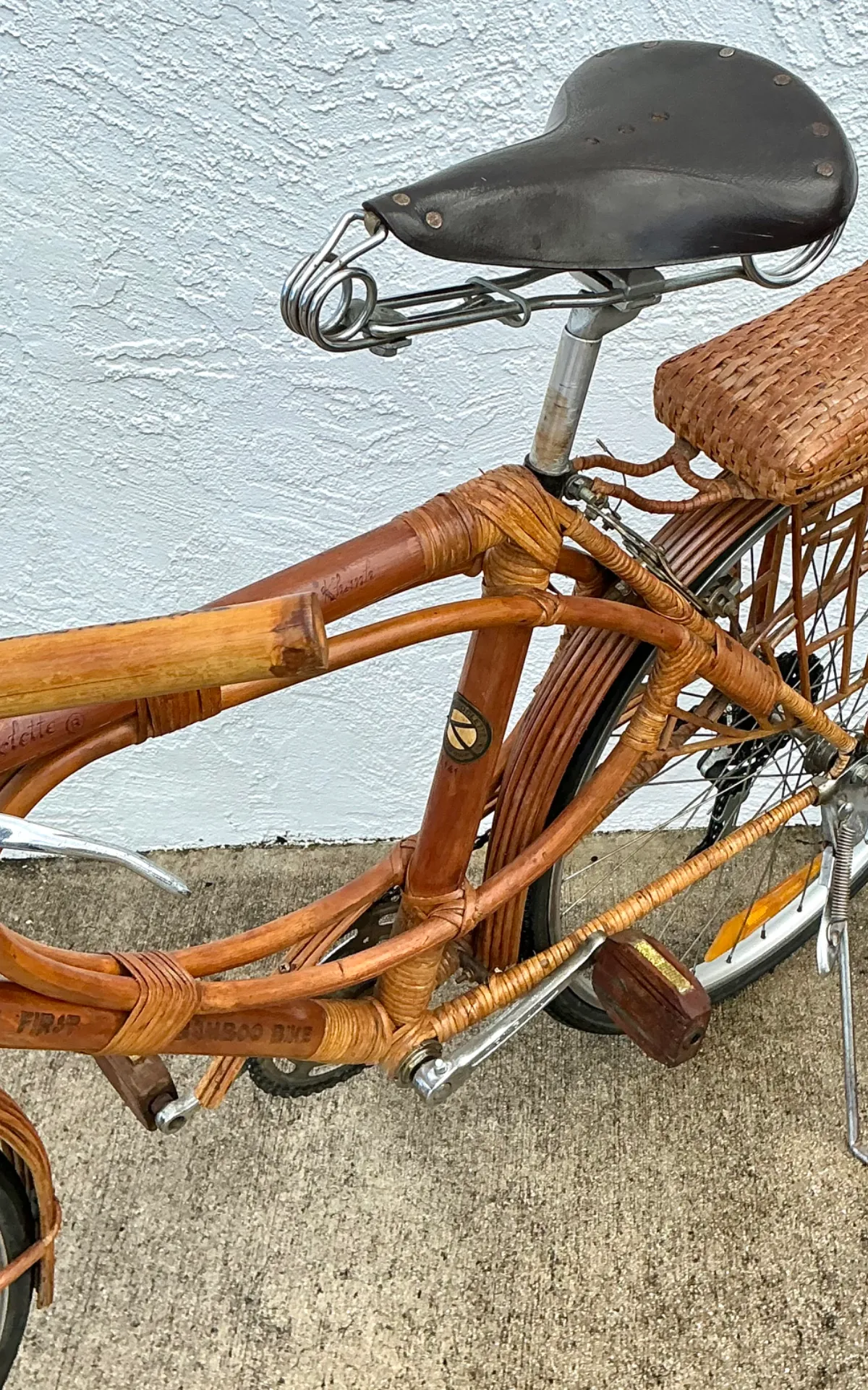 Vintage Bambooclette Rattan Bicycle — additional photo 7