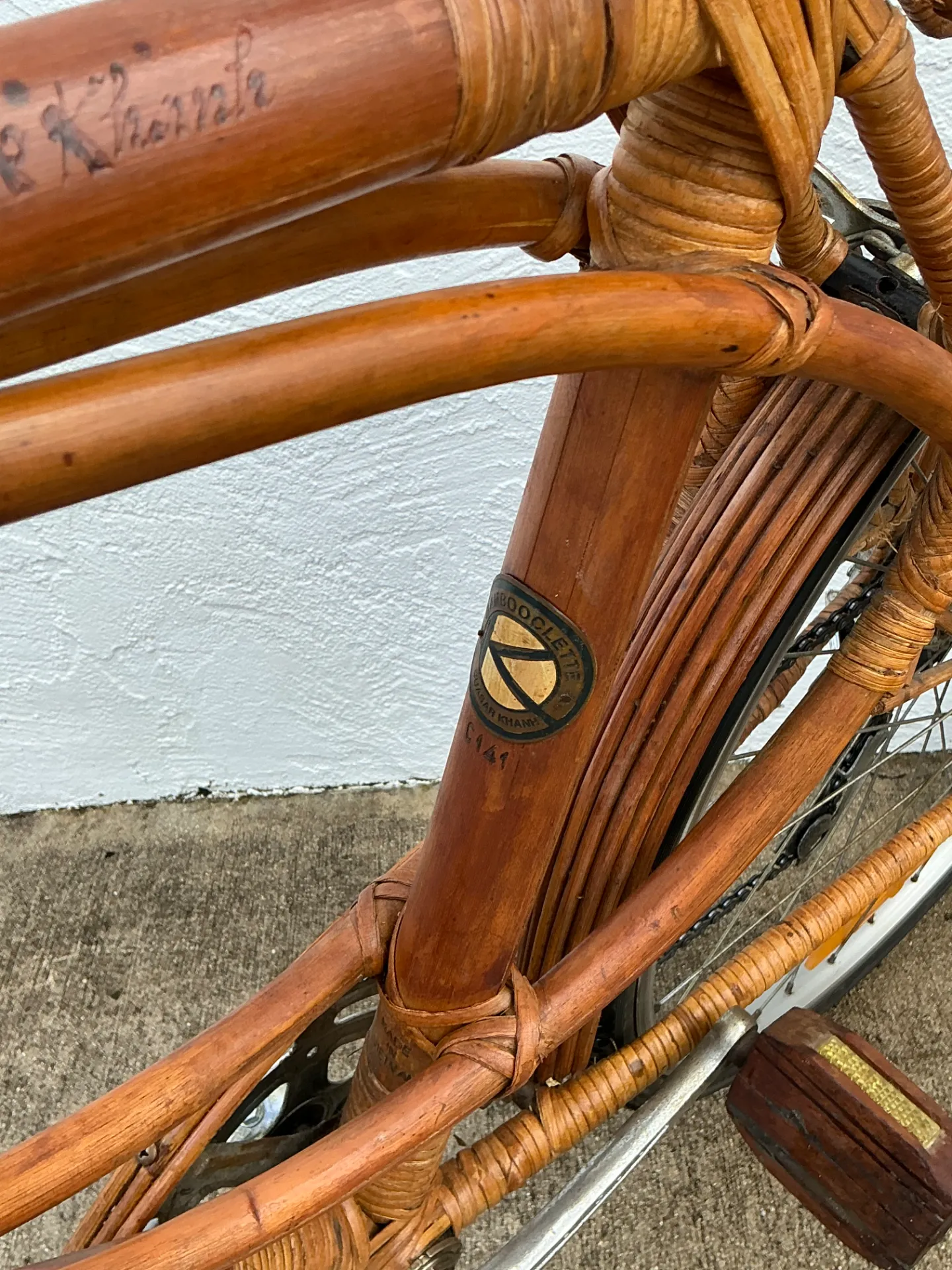 Vintage Bambooclette Rattan Bicycle — additional photo 6