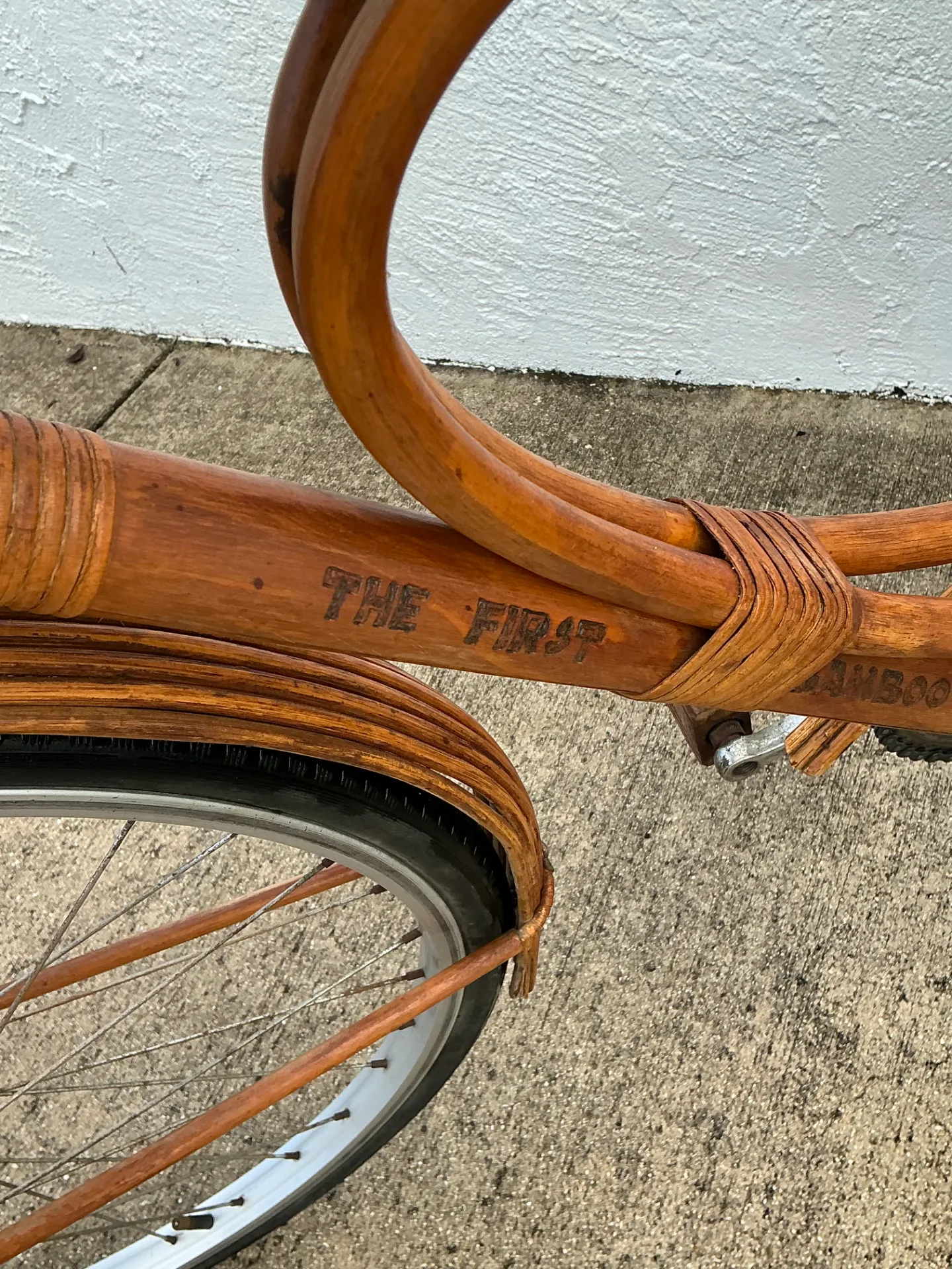 Vintage Bambooclette Rattan Bicycle — additional photo 8
