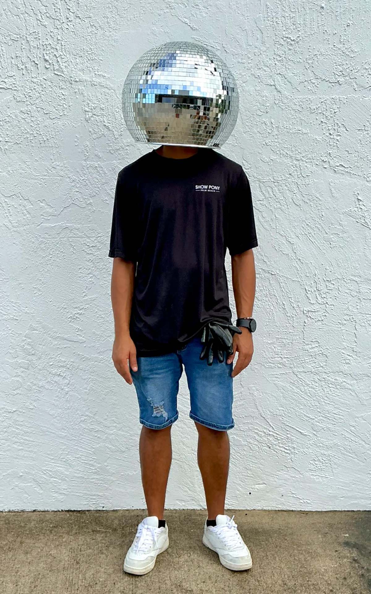 Vintage Mirrored Glass Disco Ball Helmet — additional photo 4