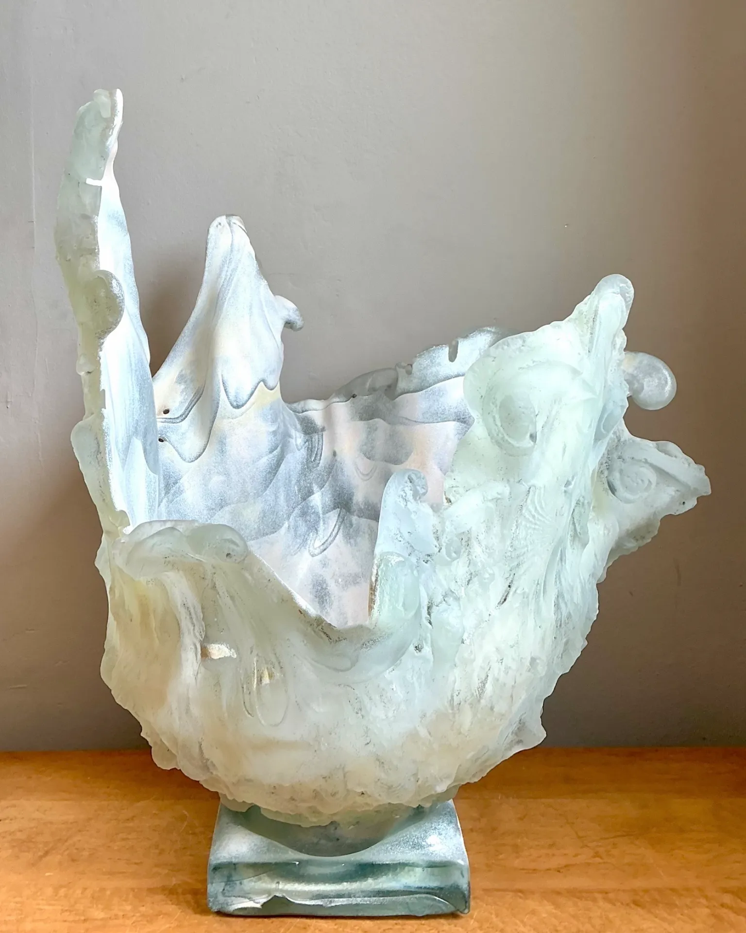 Vintage Abstract Glass Art Vase — additional photo 8