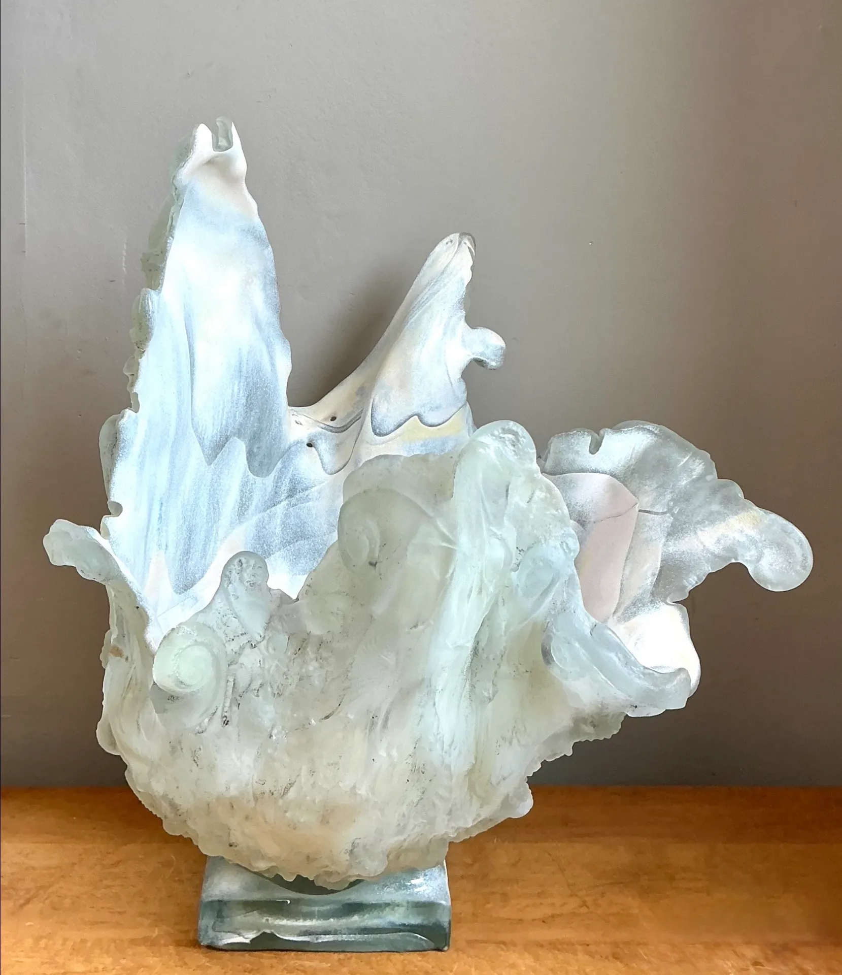 Vintage Abstract Glass Art Vase — additional photo 4