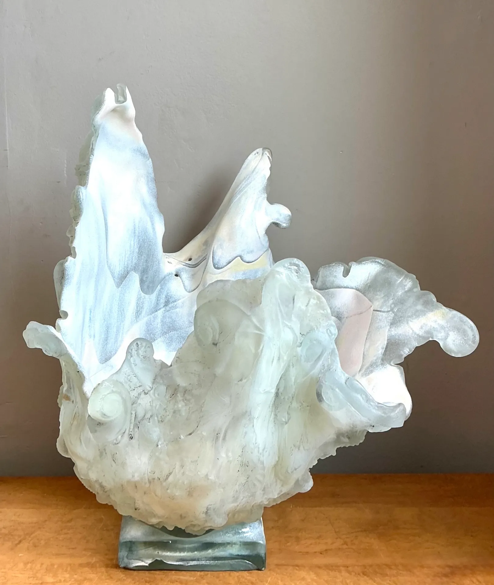 Vintage Abstract Glass Art Vase — additional photo 2