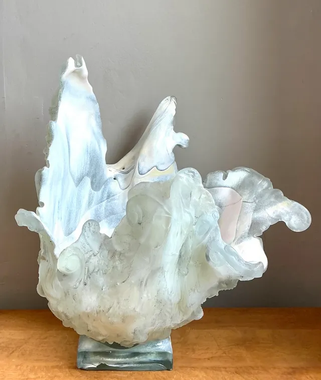 Vintage Abstract Glass Art Vase — additional photo 2