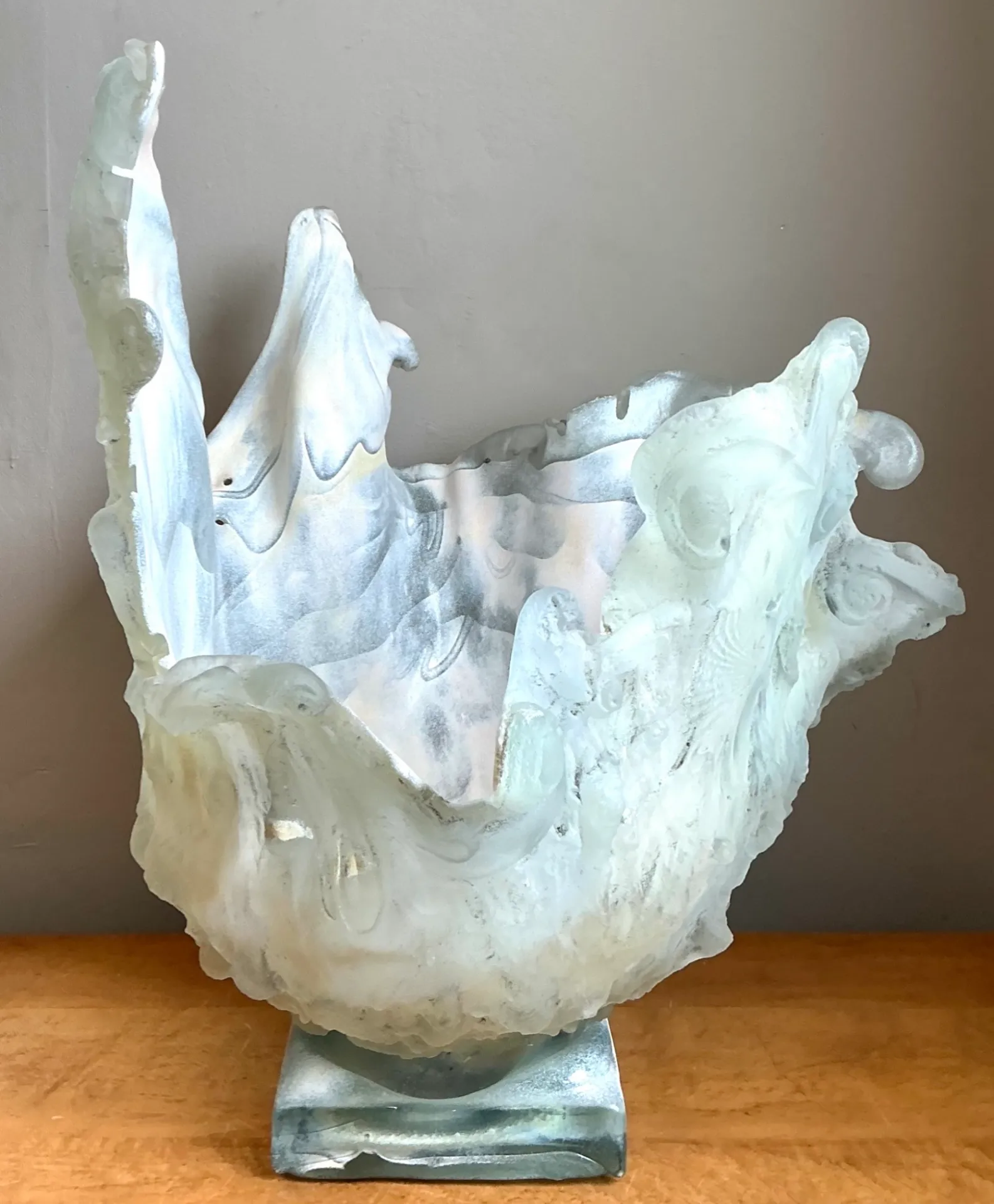 Vintage Abstract Glass Art Vase — additional photo 5