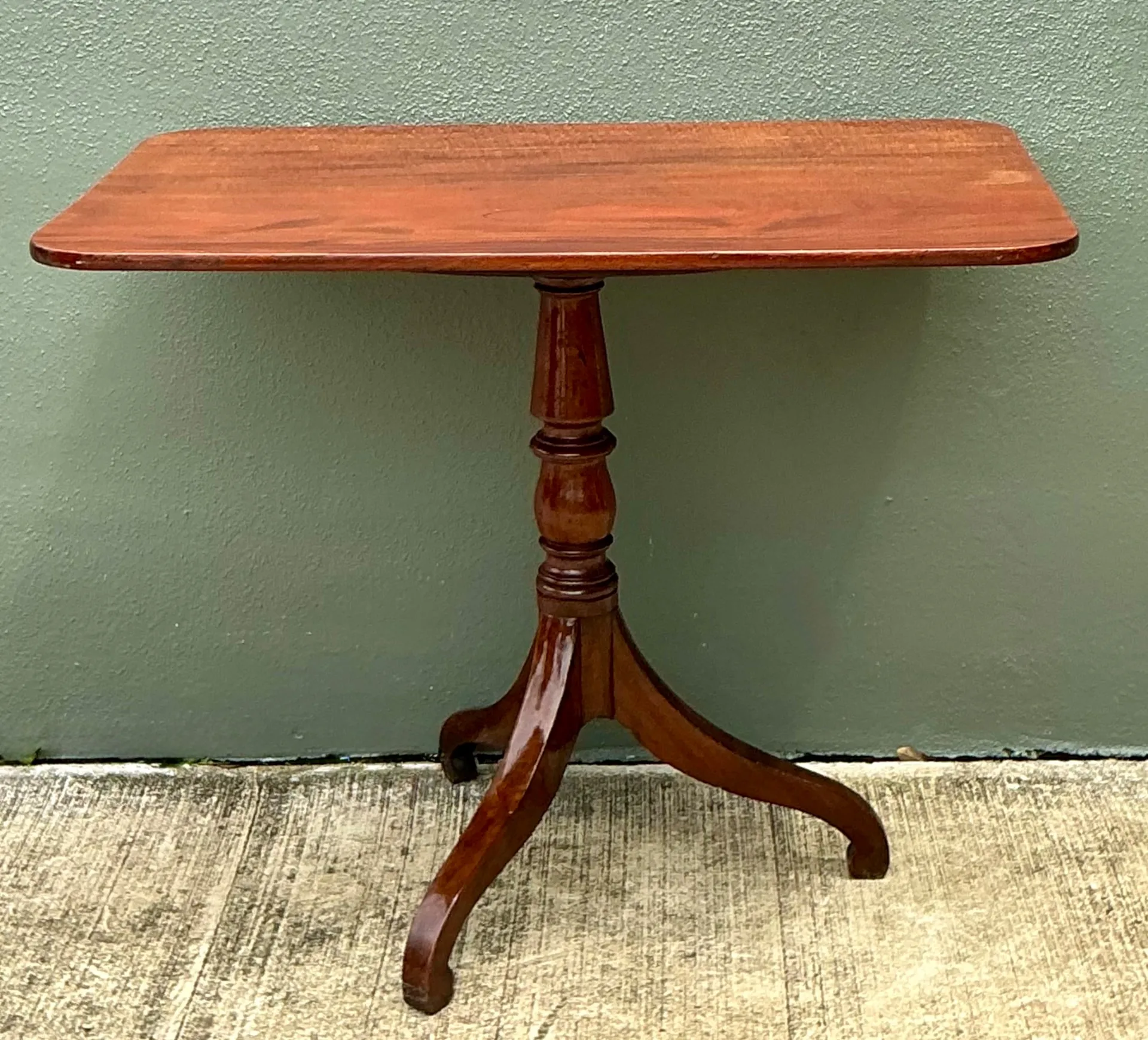 Vintage George 111 Mahogany Tripod Side Table — additional photo 7