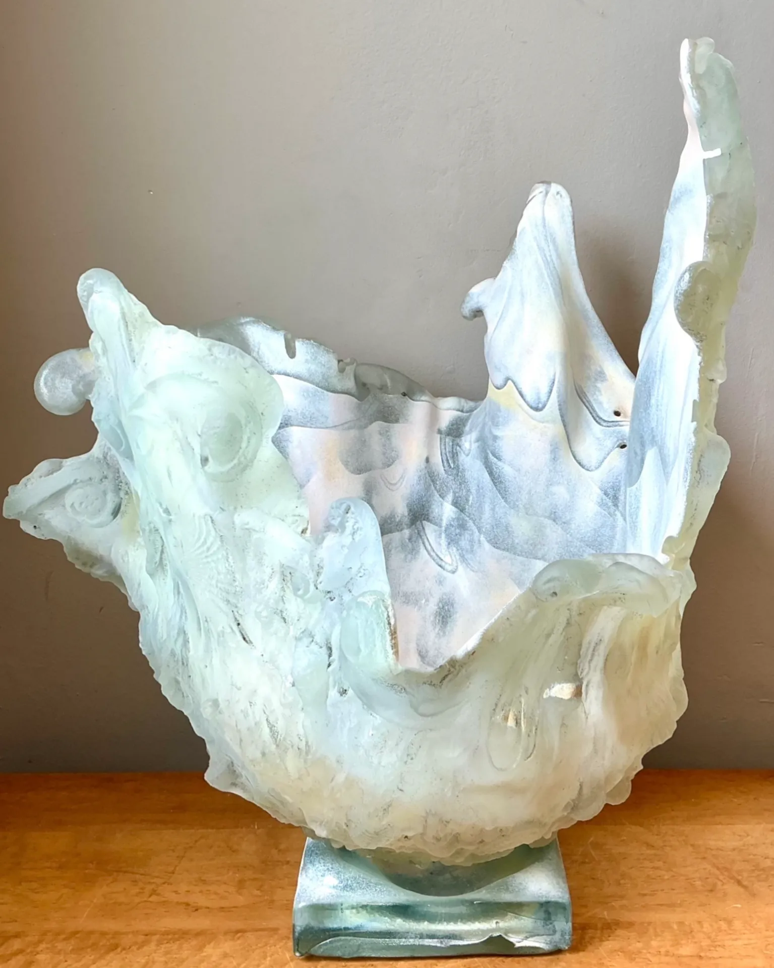 Vintage Abstract Glass Art Vase — additional photo 3