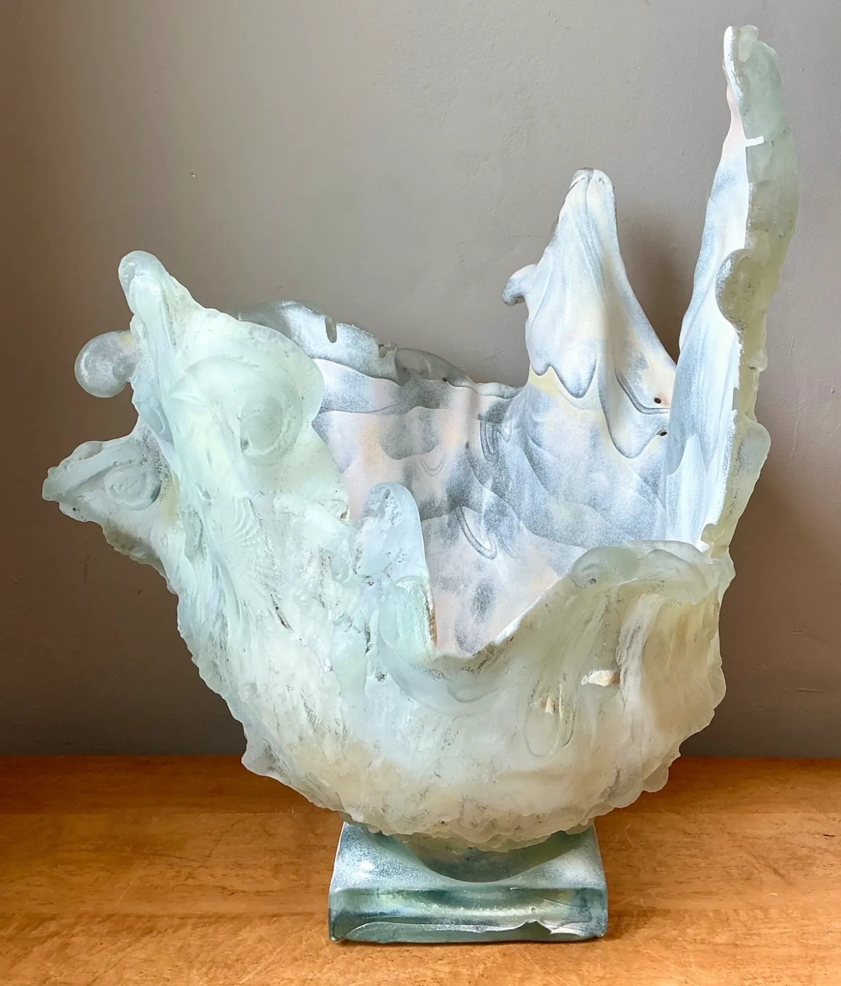 Vintage Abstract Glass Art Vase — additional photo 1