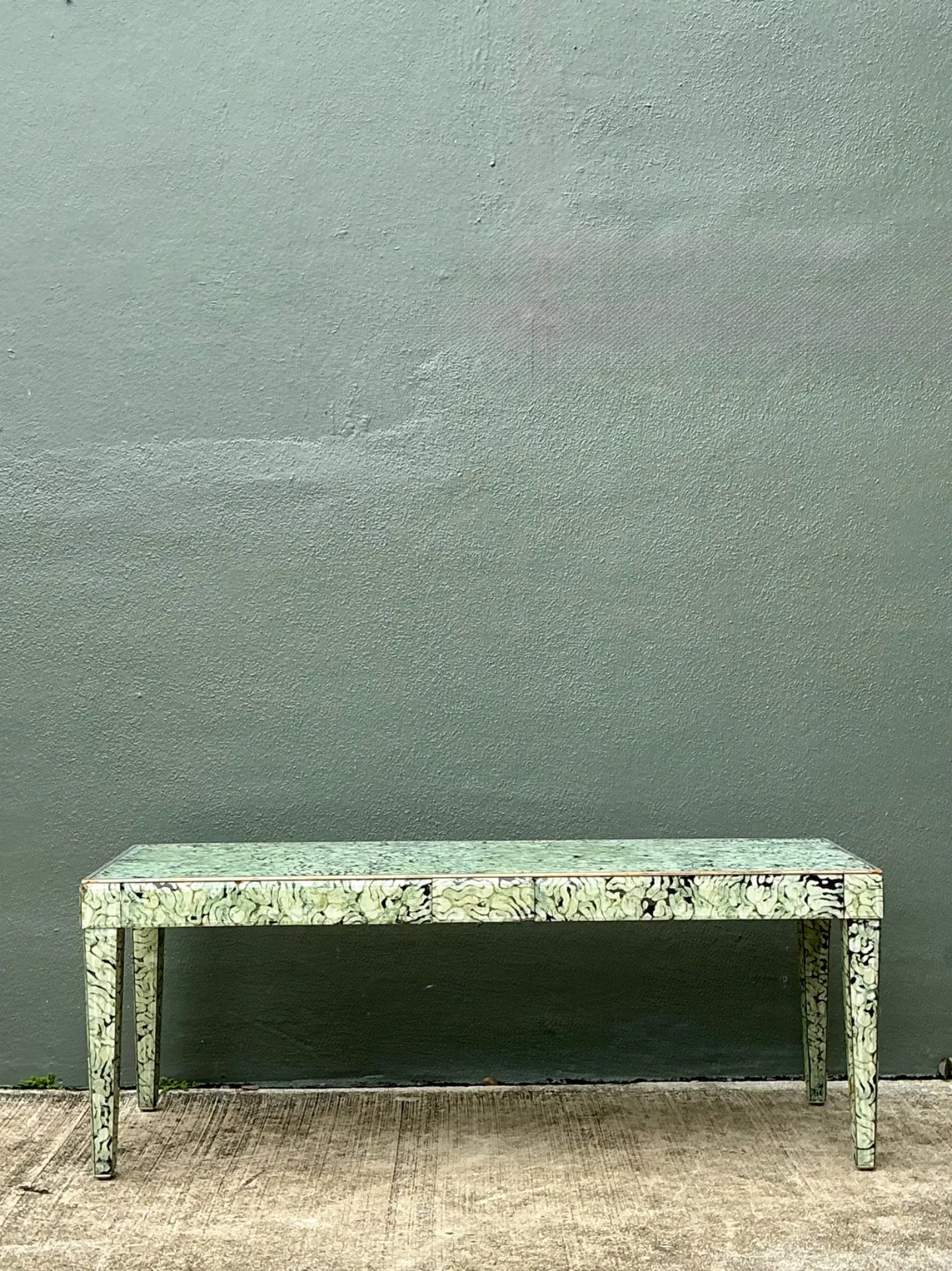 Vintage Hand Painted Eglomise Coffee Table  — additional photo 7