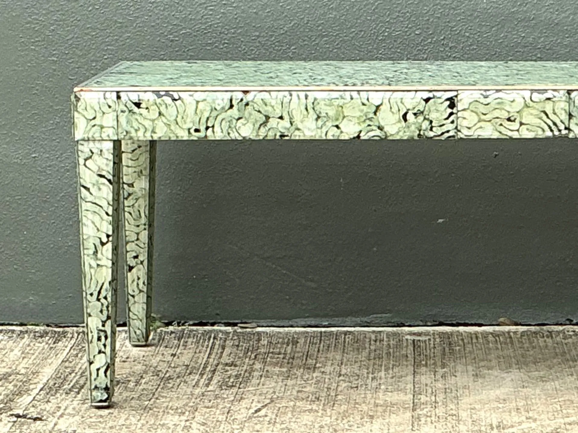 Vintage Hand Painted Eglomise Coffee Table  — additional photo 1