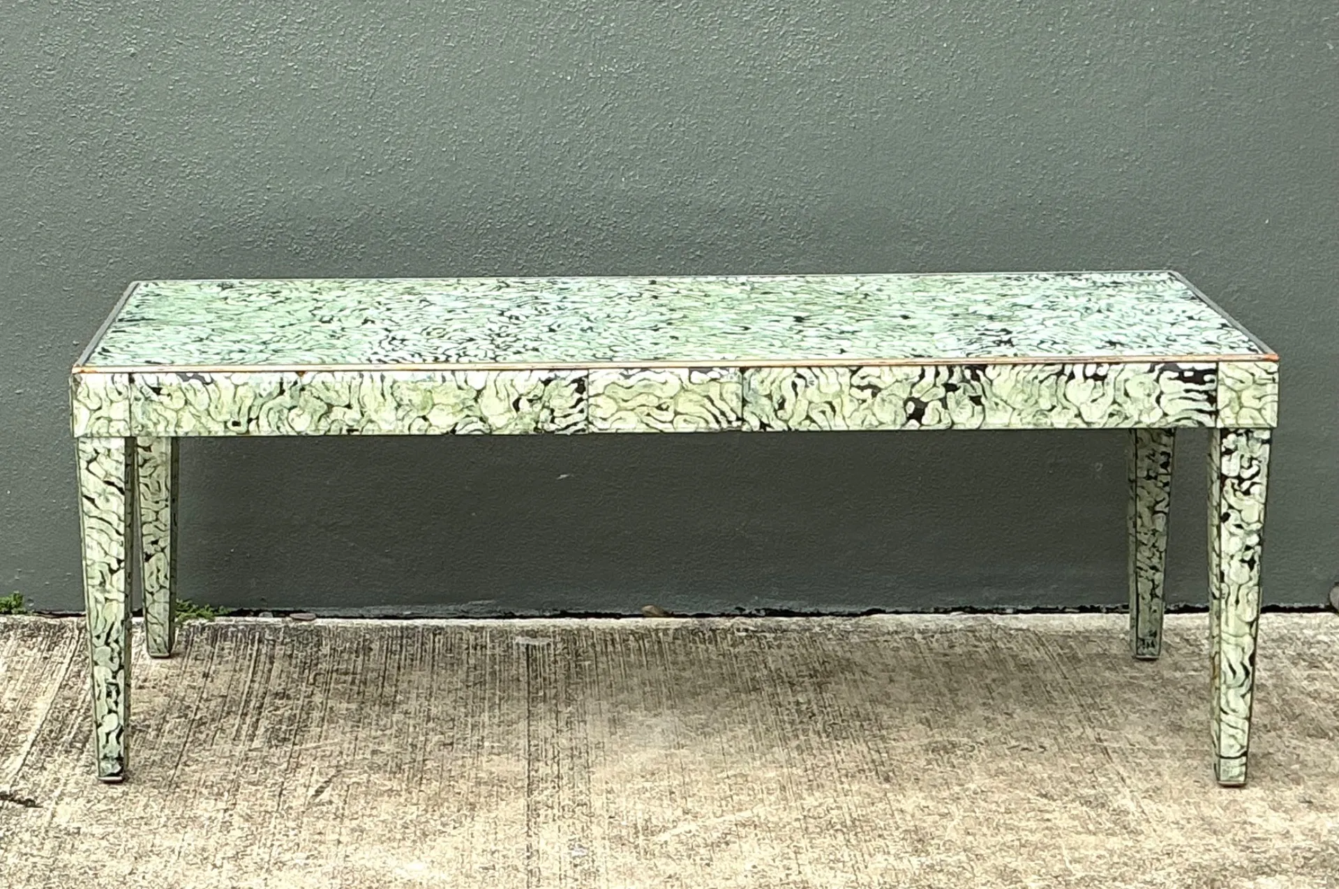 Vintage Hand Painted Eglomise Coffee Table  — additional photo 6