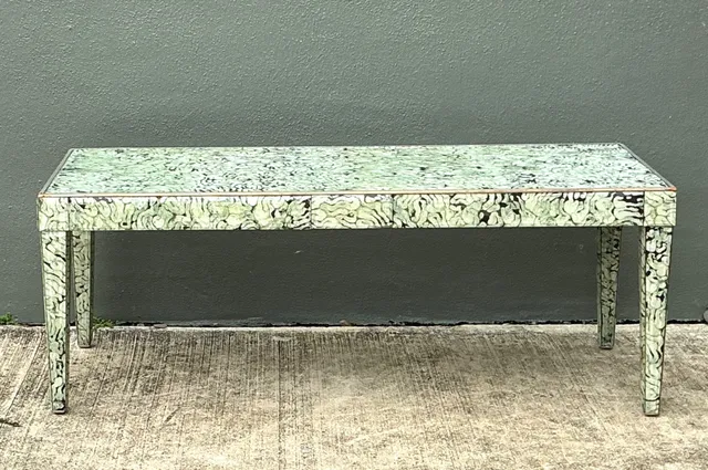 Vintage Hand Painted Eglomise Coffee Table — additional photo 6