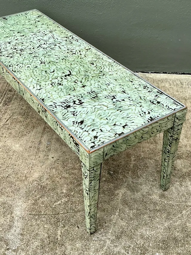 Vintage Hand Painted Eglomise Coffee Table — additional photo 5