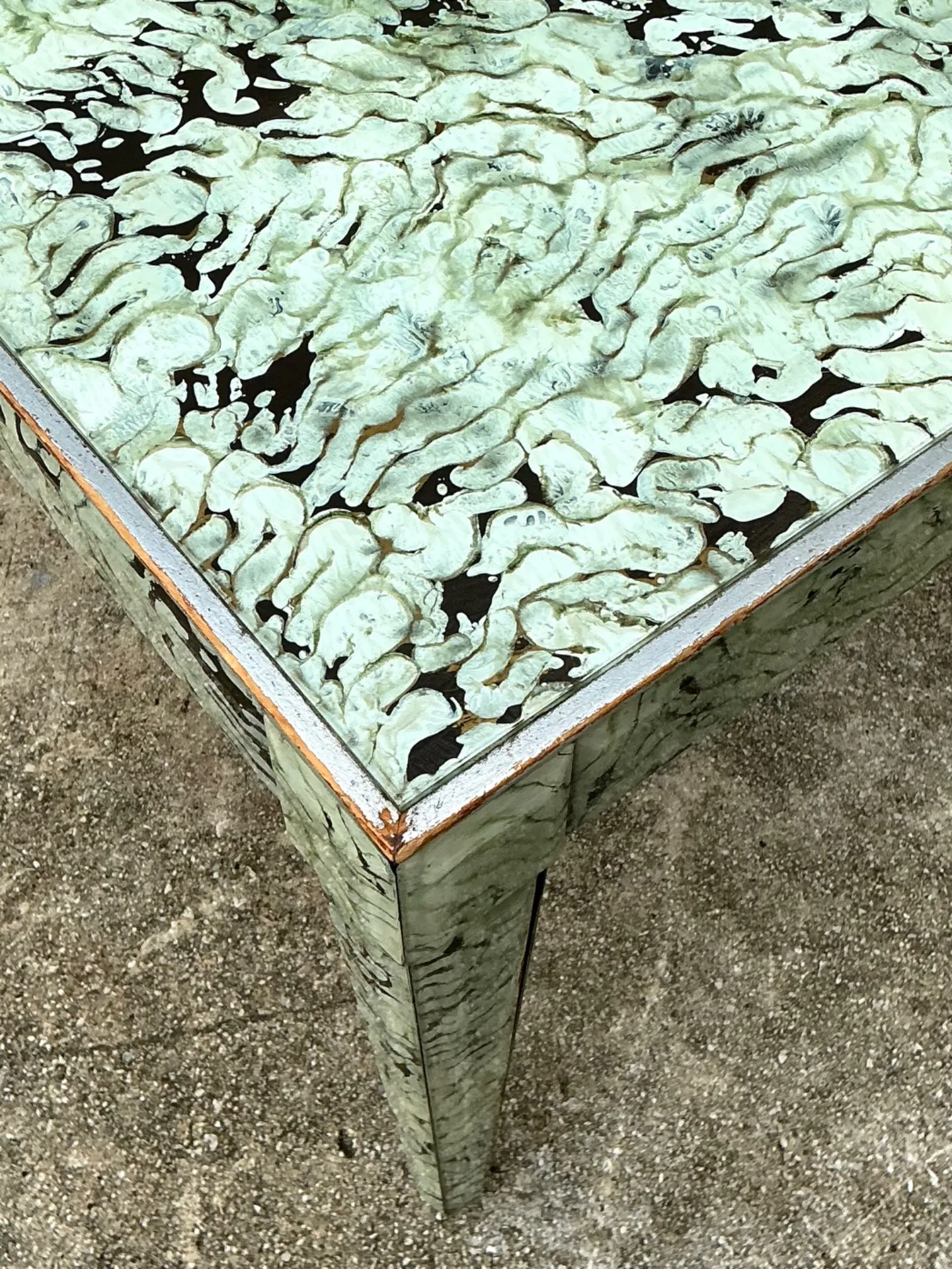 Vintage Hand Painted Eglomise Coffee Table  — additional photo 8