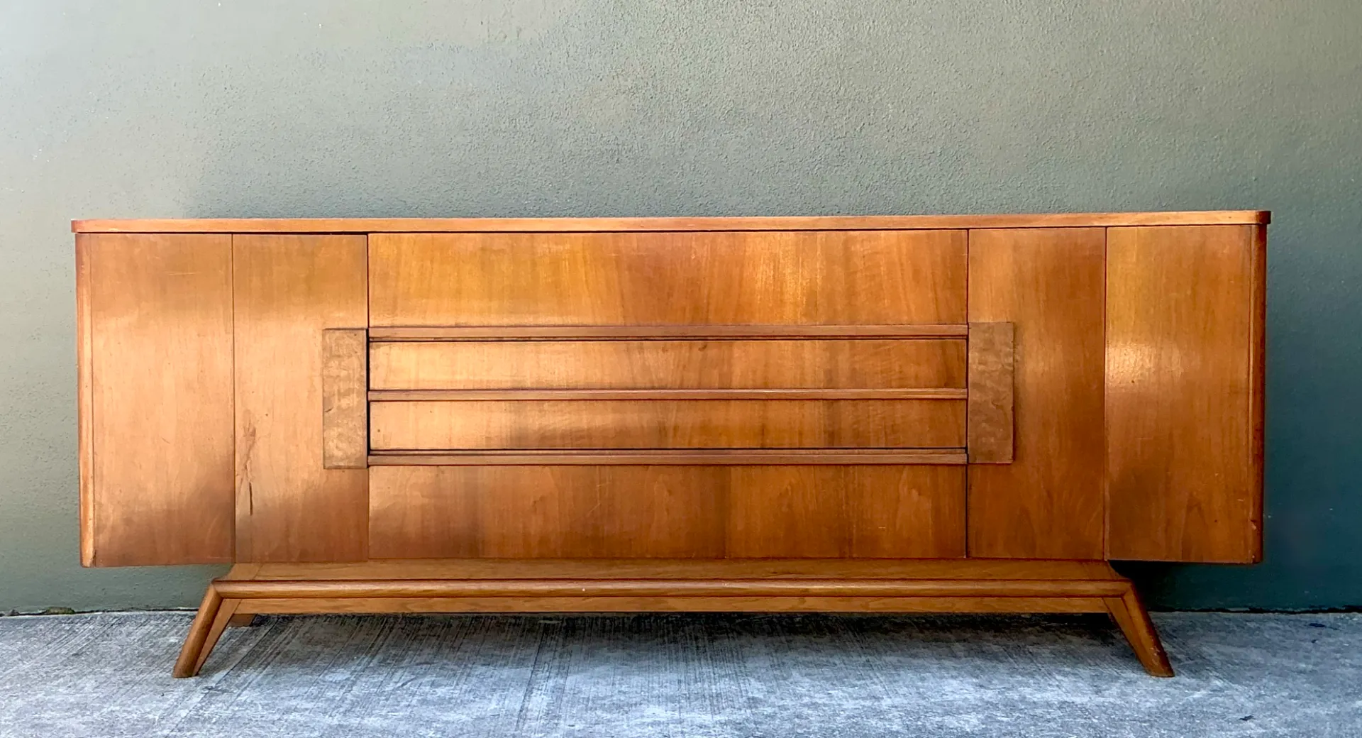Vintage Mid-Century Modern Wood Credenza — additional photo 8