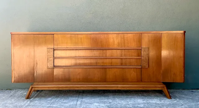 Vintage Mid-Century Modern Wood Credenza — additional photo 8