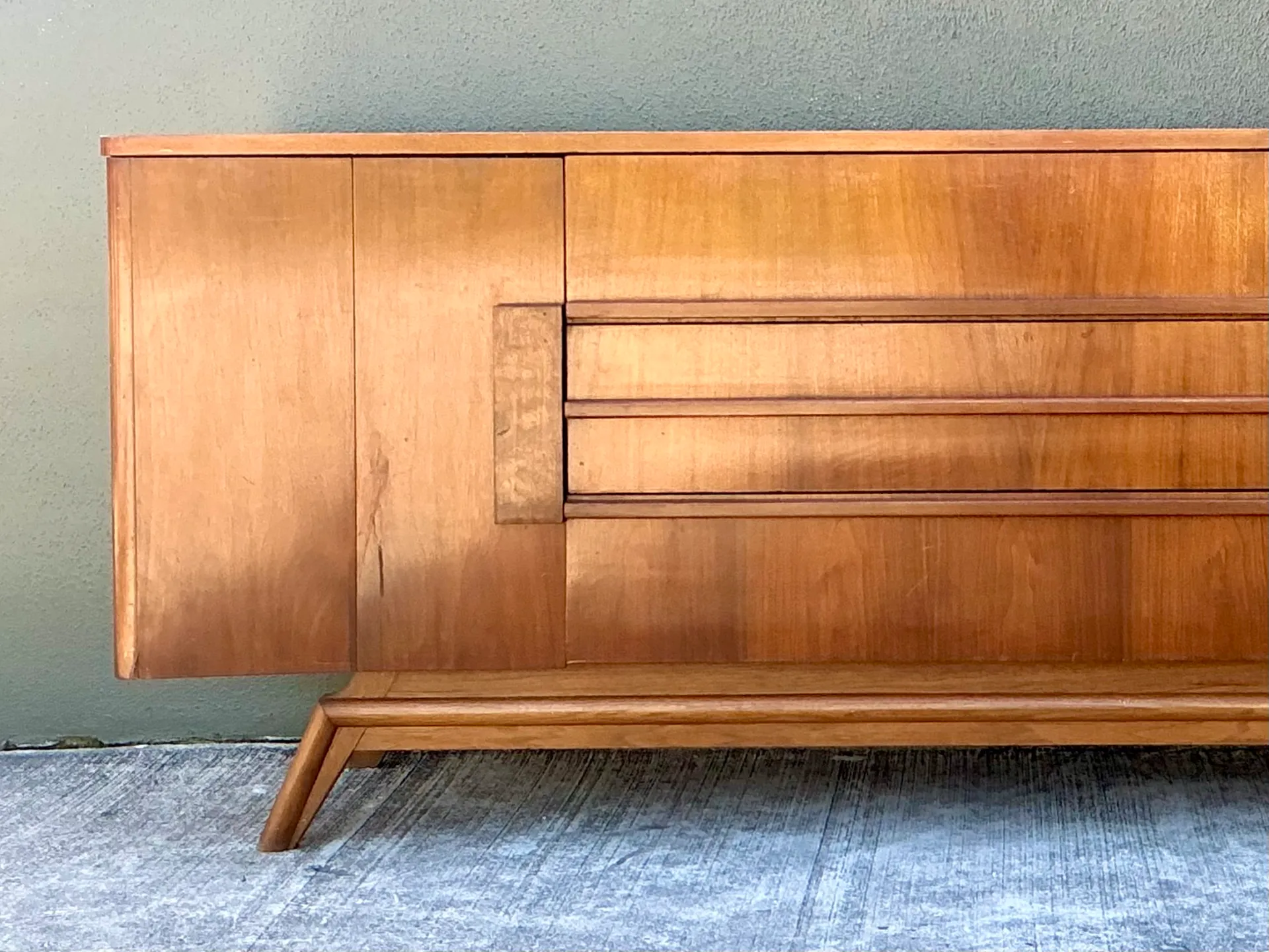 Vintage Mid-Century Modern Wood Credenza — additional photo 4